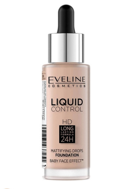 Інноваційна тональна основа Eveline Liquid Control №020 32 мл (5901761937251)