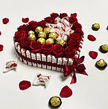 Подарунок коханій дівчині, Солодкі подарункові бокси, Оригінальний подарунок своїй дружині, Сюрприз бокс на день народження, фото 3