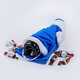 Чохол під шампанське і цукерки Zolushka Дід Мороз 40см синій (ZL4542), фото 2