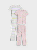 1 шт. 100% Хлопковая пижама для девочки размер 140р. Домашняя одежда для девочки. костюм