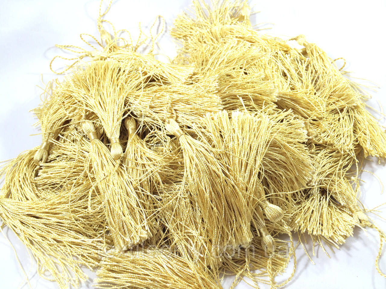 Міні пензлі для декору, колір золото 