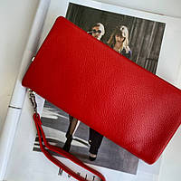 Красный женский кошелек-клатч из екокожи SARALYN C-8996