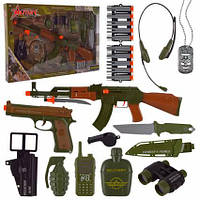 Игрушечный военный набор Star Toys автомат, пистолет, поролоновые снаряды 558-121
