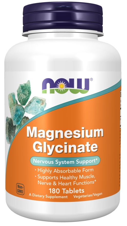 Магнію гліцинат Now Foods - Magnesium Glycinate (180 таблеток)