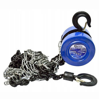 Таль ланцюгова, барабанна Geko G01095 1000 кг, 2.5 м