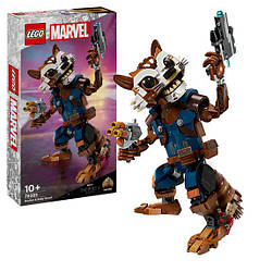 Конструктор Лего Марвел Ракета та Бебі Грут Lego Marvel Rocket  Baby Groot 76282