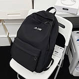 Рюкзак AIR 3296 чоловічий жіночий дитячий шкільний портфель чорний, фото 3