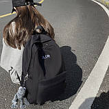 Рюкзак AIR 3296 чоловічий жіночий дитячий шкільний портфель чорний, фото 7