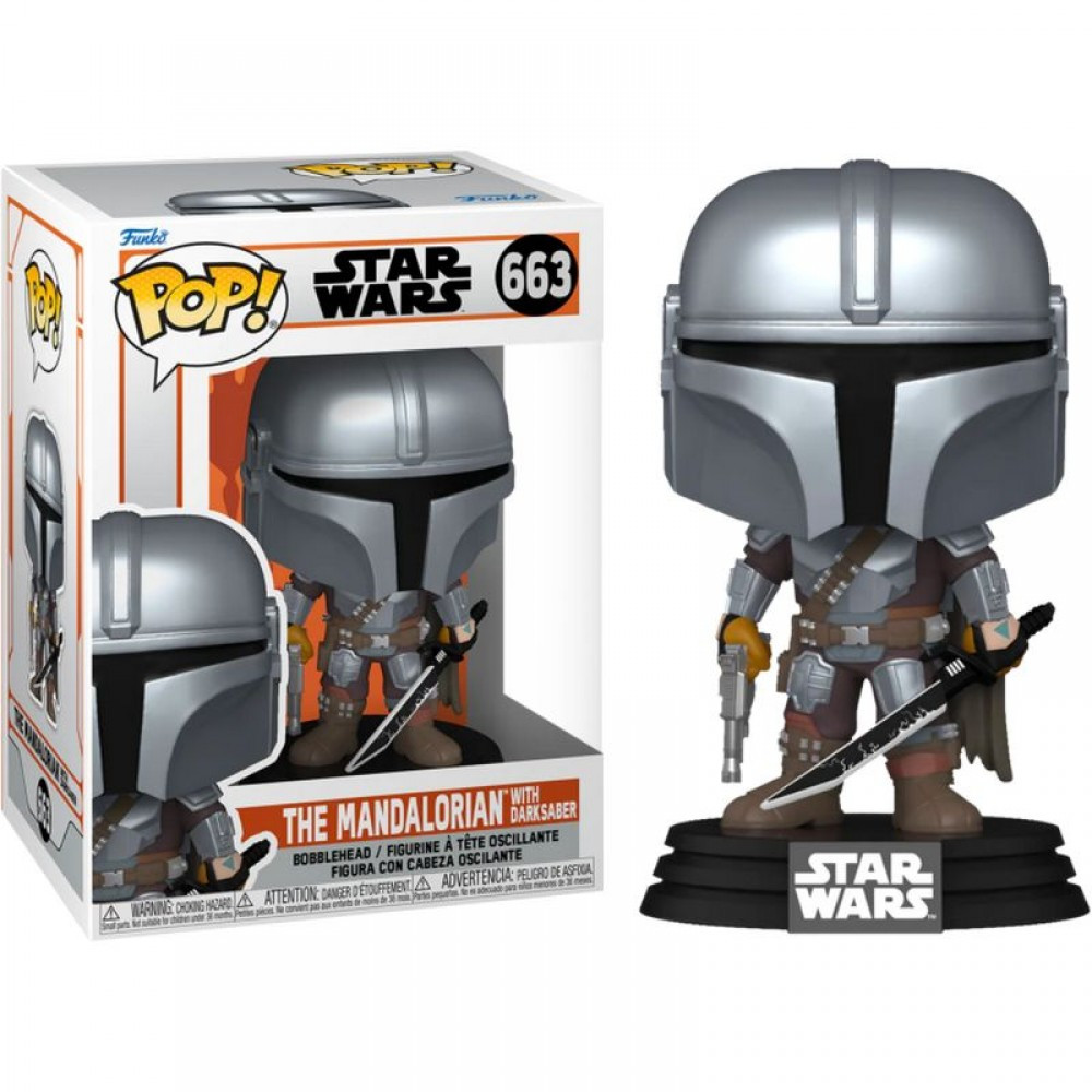 Фігурка FUNKO POP STAR WARS MANDALORIAN (WITH DARKSABER), фото 1