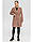 Коротке жіноче демісезонне пальто кольору кемел, фото 6