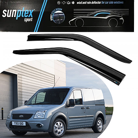 Дефлектори вікон вітровики для авто Ford Connect 2002-2013 (скотч) SUNPLEX