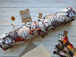 Рол (рулон) для зберігання вишитих робіт "Ведмедики"