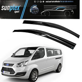 Дефлектори вікон вітровики для авто Ford Custom 2013-2023 SUNPLEX