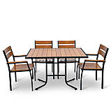 Набір стіл та стільці садових меблів "Брістела" 120 Тік від Mix-Line, фото 2