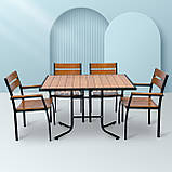 Набір стіл та стільці садових меблів "Брістела" 120 Тік від Mix-Line, фото 9