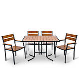 Набір стіл та стільці садових меблів "Брістела" 120 Тік від Mix-Line, фото 4
