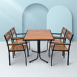 Набір стіл та стільці садових меблів "Брістела" 120 Тік від Mix-Line, фото 4