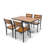 Набір для дачі стіл та стільці "Брістела" 120 Тік від Mix-Line, фото 6