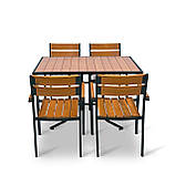 Набір стіл та стільці садових меблів "Брістела" 120 Тік від Mix-Line, фото 7