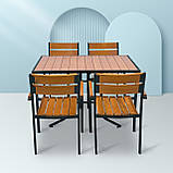 Набір стіл та стільці садових меблів "Брістела" 120 Тік від Mix-Line, фото 6