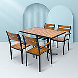 Набір стіл та стільці садових меблів "Брістела" 120 Тік від Mix-Line, фото 10