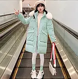 Зимова куртка дитяча на дівчинку з капюшоном тепла, фото 5