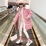 Зимова куртка дитяча на дівчинку з капюшоном тепла, фото 7