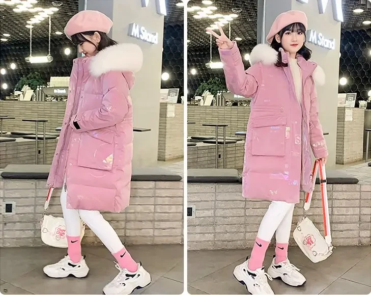 Зимова куртка дитяча на дівчинку з капюшоном тепла, фото 1