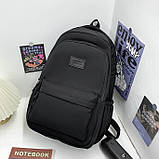 Рюкзак JINISIAO чоловічий жіночий дитячий шкільний портфель чорний, фото 2