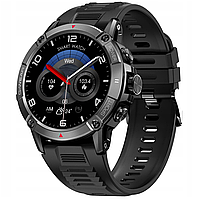 Смарт часы мужские с компасом со звонком водонепроницаемые Bluetooth Smart Watch круглые черные Modfit Compass