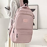 Рюкзак JINISIAO жіночий дитячий шкільний портфель рожевий, фото 6