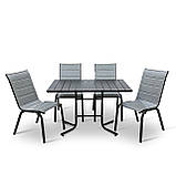 Комплект меблів для кафе "Палермо Плюс" Венге 4 стільця. Металевий каркас від Mix-Line, фото 3