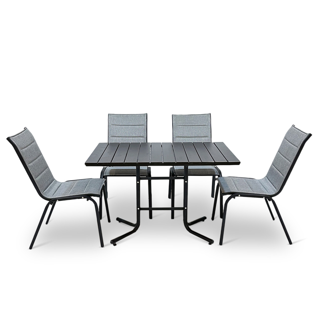 Набір стіл та стільці садових меблів "Палермо Плюс" Венге від Mix-Line