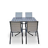 Набір стіл та стільці садових меблів "Палермо Плюс" Венге від Mix-Line, фото 4