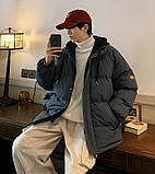 Зимова куртка чоловіча пуховик оверсайз молодіжна, фото 5