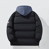 Зимова куртка чоловіча пуховик оверсайз молодіжна, фото 7