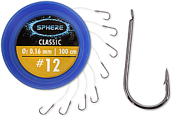 Готові повідці # 15 Browning Sphere Classic black nickel 1,55kg, 3,4lbs Ø0,12mm 100cm 0,085 (8шт)