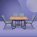 Набір стіл та стільці садових меблів "Палермо Плюс" Тік від Mix-Line, фото 3