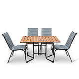 Набір стіл та стільці садових меблів "Палермо Плюс" Тік від Mix-Line, фото 5