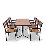 Набір для дачі стіл та стільці "Брістела" 160 Тік від Mix-Line, фото 9