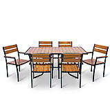 Набір для дачі стіл та стільці "Брістела" 160 Тік від Mix-Line, фото 2