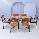 Набір для дачі стіл та стільці "Брістела" 160 Тік від Mix-Line, фото 7