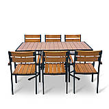 Набір для дачі стіл та стільці "Брістела" 160 Тік від Mix-Line, фото 5