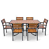 Набір для дачі стіл та стільці "Брістела" 160 Тік від Mix-Line, фото 3