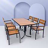 Набір для дачі стіл та стільці "Брістела" 160 Тік від Mix-Line, фото 10