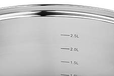 Набір посуду Ardesto Gemini Gourmet Andria, 6 перед., л: 1,6/2,3/3,2, неіржавка сталь, фото 5