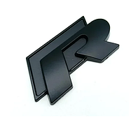 Табличка металлическая Емблема VW Volkswagen R-line Шильдик напис black на кришку багажника крило чорна
