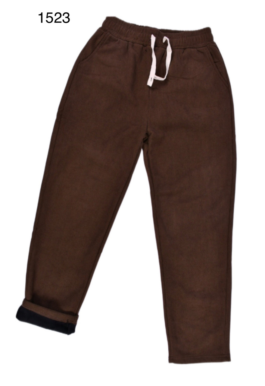 Штани жіночі зимові бавовняні на хутрі розмір батал 2XL-6XL (52-60) Мікс (від 6 шт.)