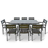 Комплект меблів для кафе "Брістела Макси" Венге 8 стільців. Металевий каркас від Mix-Line, фото 3