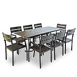 Комплект меблів для кафе "Брістела Макси" Венге 8 стільців. Металевий каркас від Mix-Line, фото 2